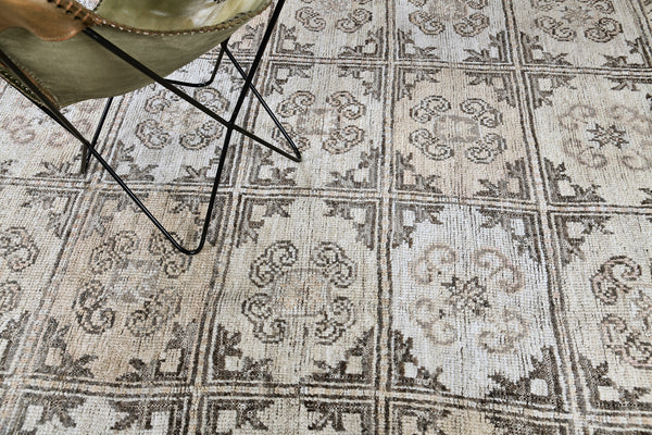 Bakhshayesh Revival, Domicile Collection - artisan revival weave - detailed border and fringe [#2]