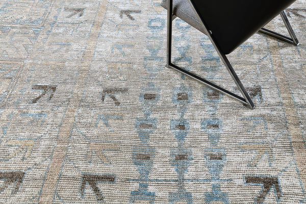 Kazak Seasons Gallery Size, Domicile Collection - oversized gallery size - overhead flat lay view