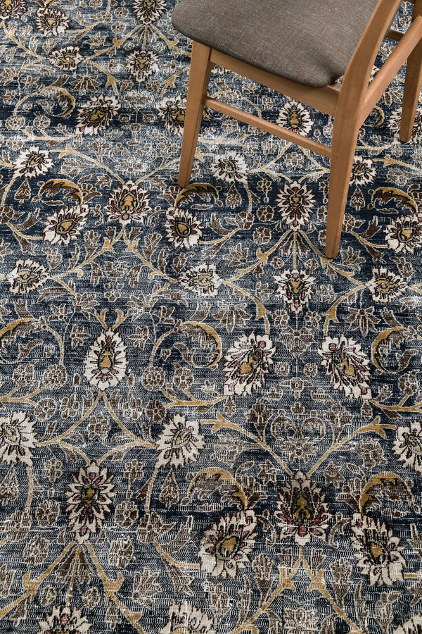Antique Persian Mashad - detailed border and fringe [#1]