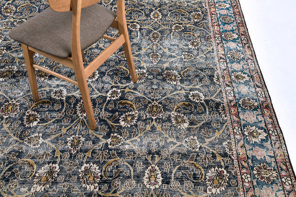 Antique Persian Mashad - styled in room setting [#1]