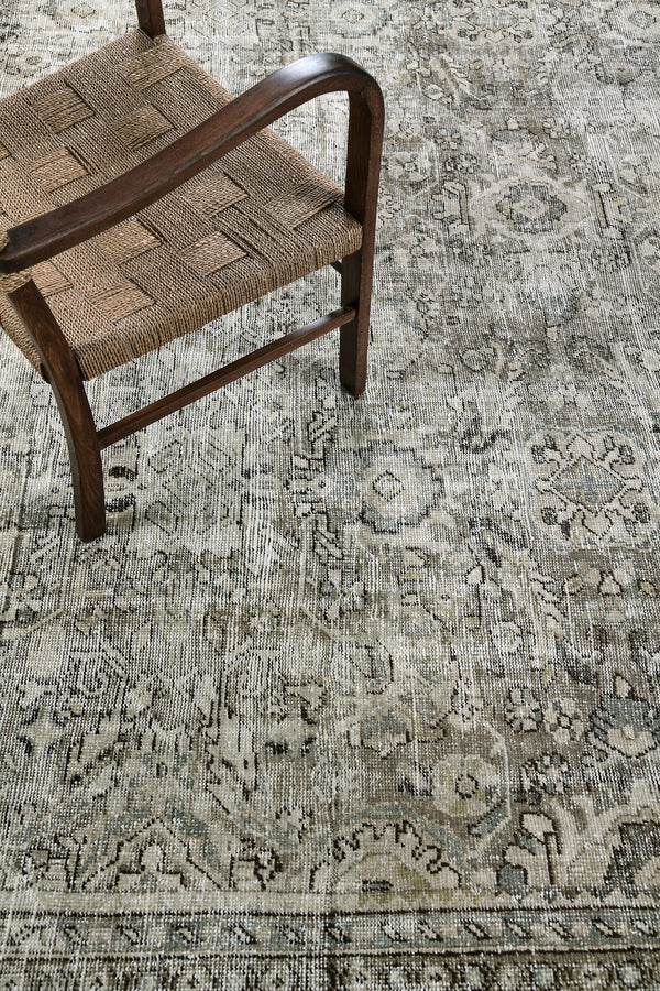 Antique Persian Mahal - overhead flat lay view [#2]