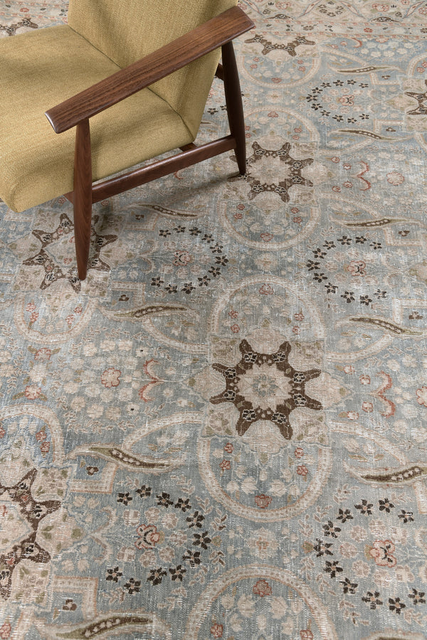 Antique Persian Mashad - styled in room setting [#2]