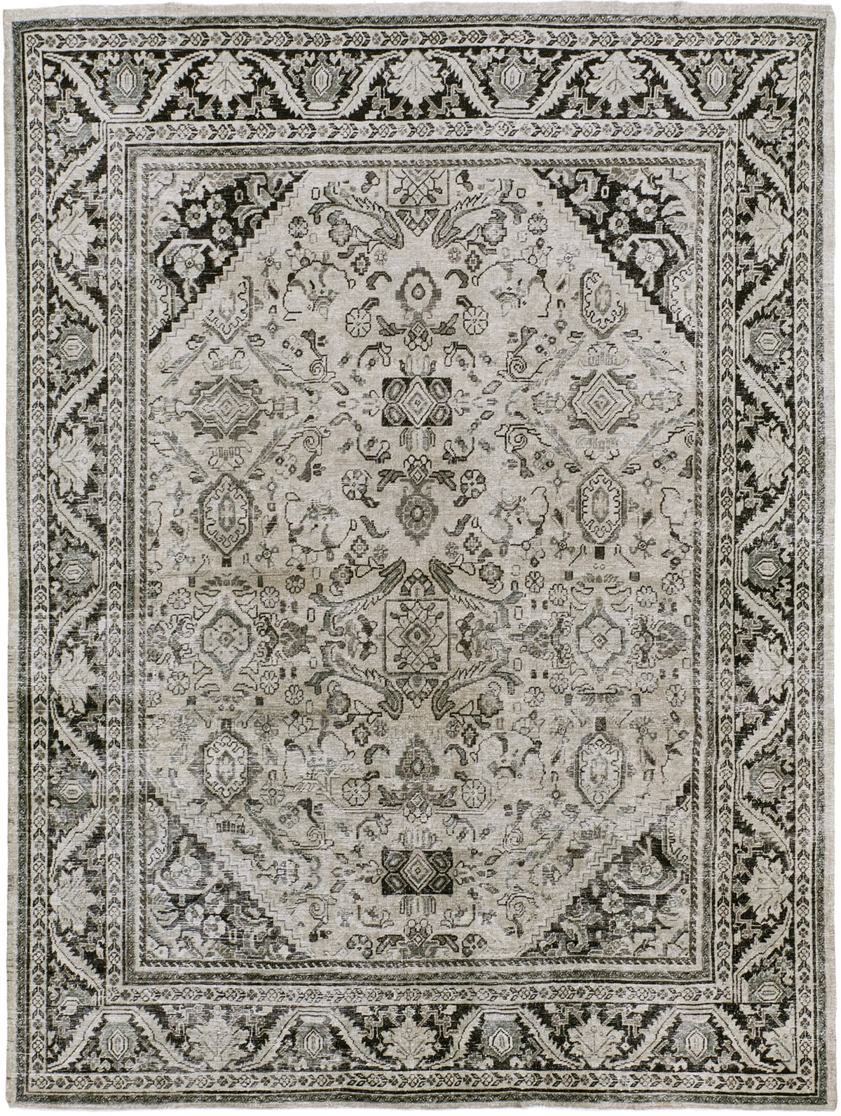 Antique Persian Mahal - one-of-a-kind handmade area rug [#4]