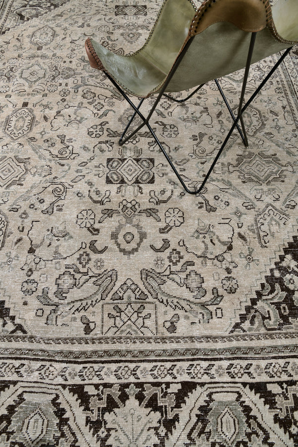 Antique Persian Mahal - overhead flat lay view [#4]