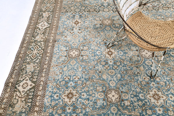Antique Persian Tabriz - full length showing color variation [#3]