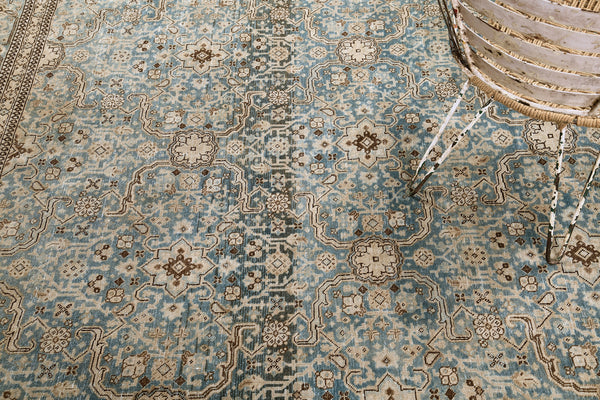 Antique Persian Tabriz - styled in room setting [#3]