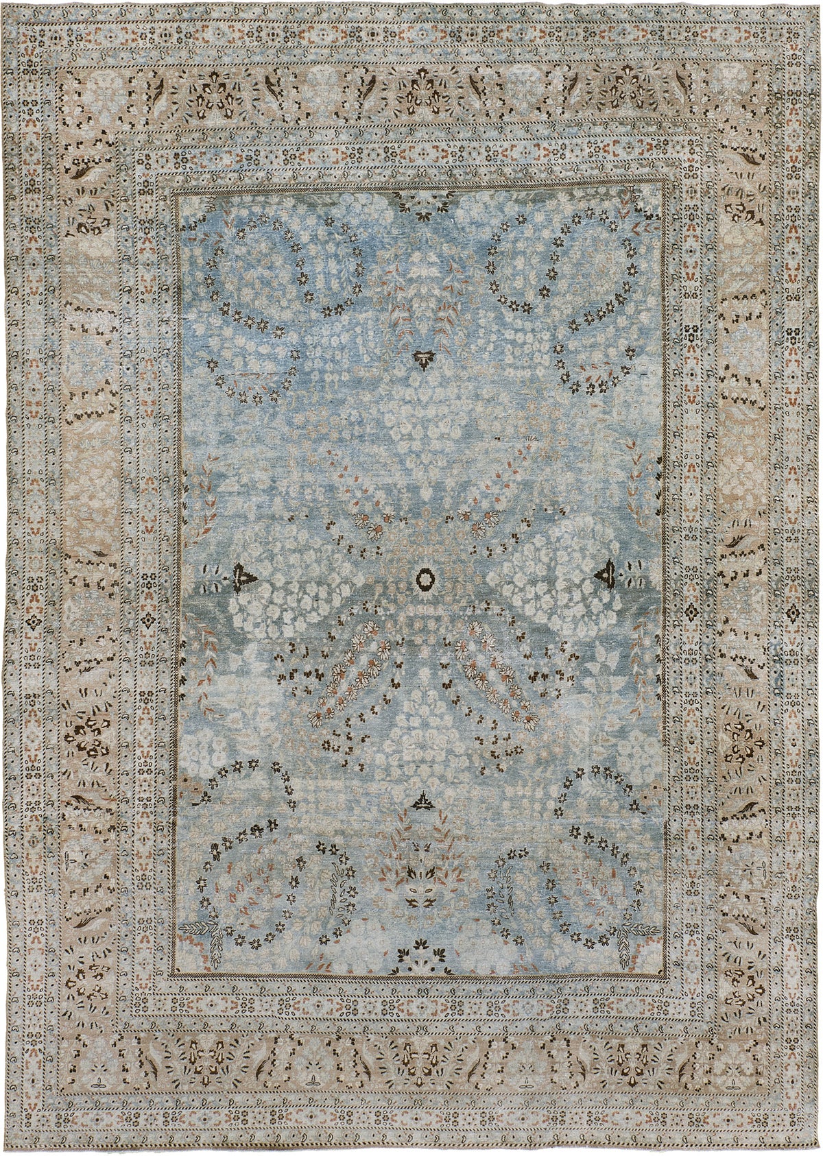 Antique Persian Mashad - one-of-a-kind handmade area rug [#4]