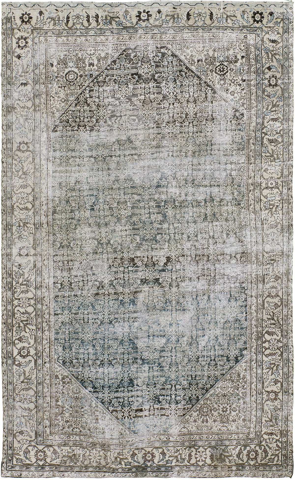 Antique Persian Sultanabad - one-of-a-kind handmade area rug [#2]