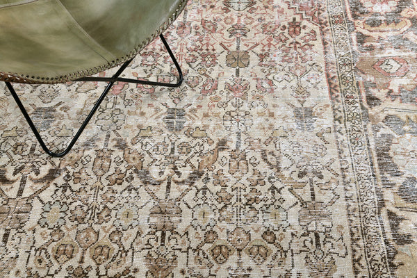 Antique Persian Sultanabad - styled in room setting [#4]