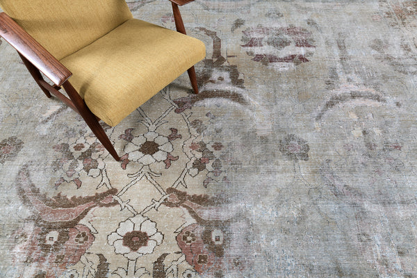 Antique Indo Agra - overhead flat lay view [#2]
