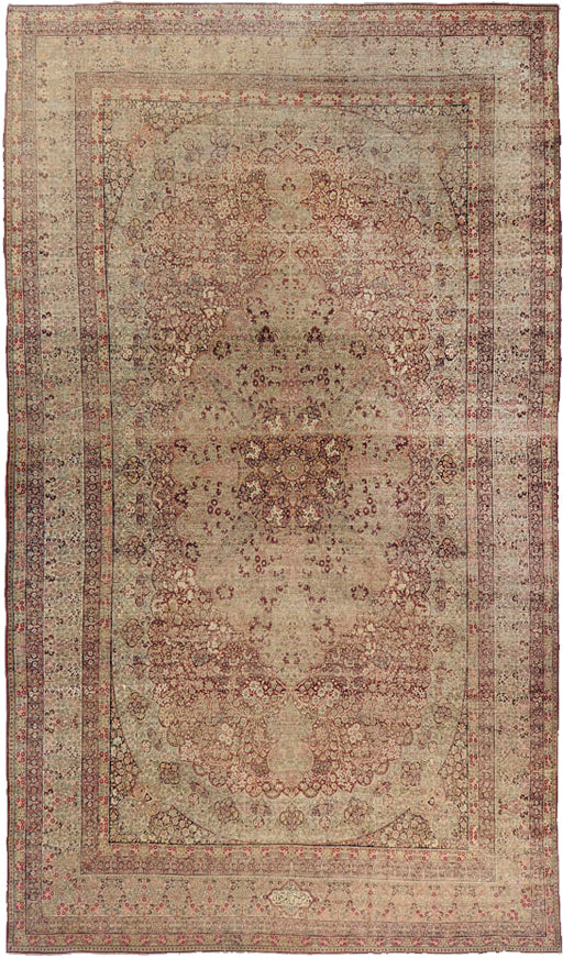 Antique Persian Kermanshah - one-of-a-kind handmade area rug