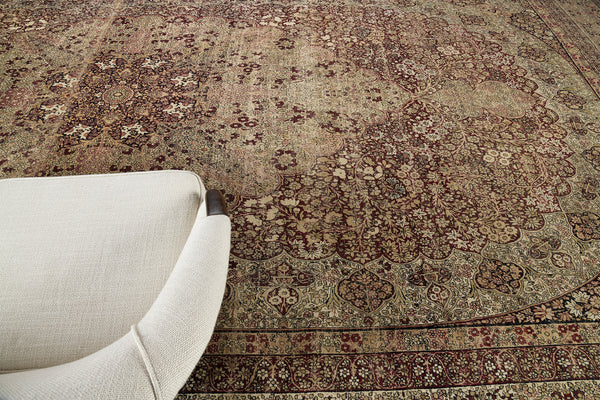 Antique Persian Kermanshah - styled in room setting