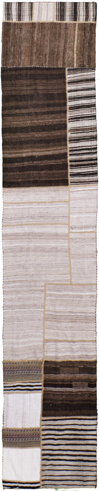 Antique Persian Ghashghaei Kilim Runner - flat-weave kilim - one-of-a-kind handmade area rug [#1]