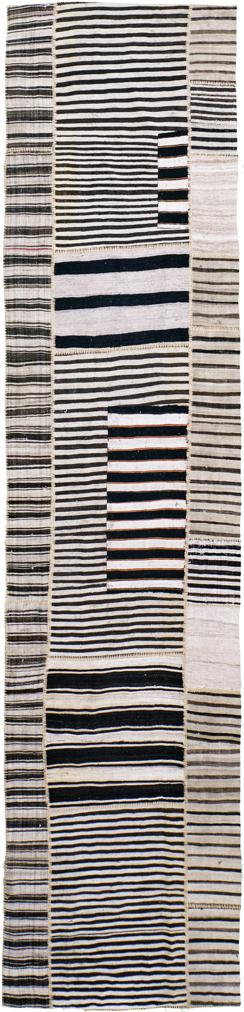 Antique Persian Ghashghaei Kilim Runner - flat-weave kilim - one-of-a-kind handmade area rug [#2]