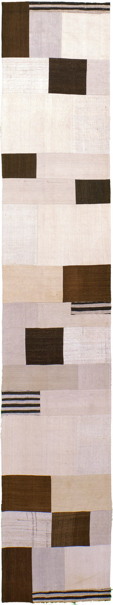 Antique Persian Ghashghaei Kilim Runner - flat-weave kilim - one-of-a-kind handmade area rug [#4]