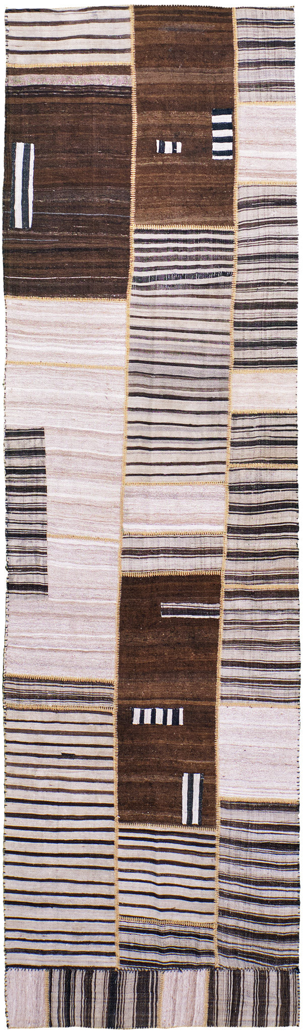 Antique Persian Ghashghaei Kilim Runner - flat-weave kilim - one-of-a-kind handmade area rug [#5]