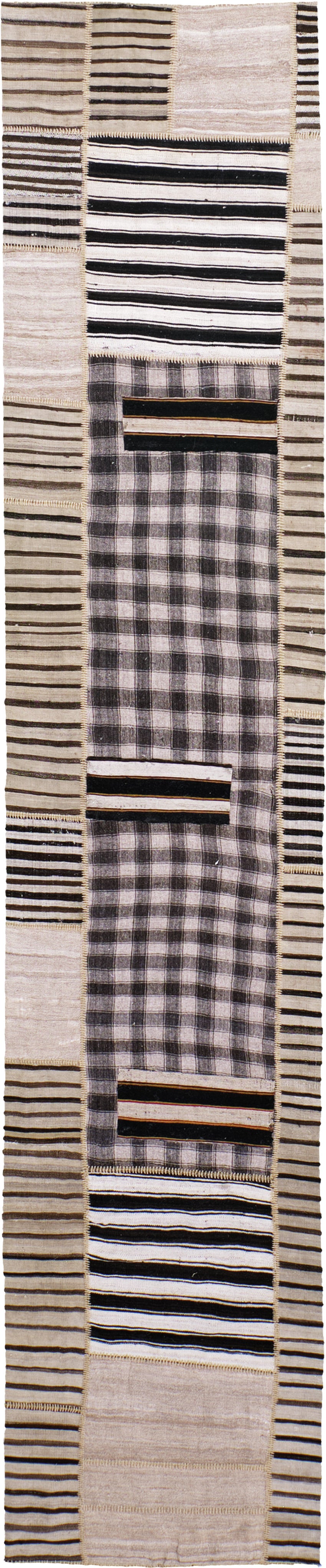 Antique Persian Ghashghaei Kilim Runner - flat-weave kilim - one-of-a-kind handmade area rug [#6]