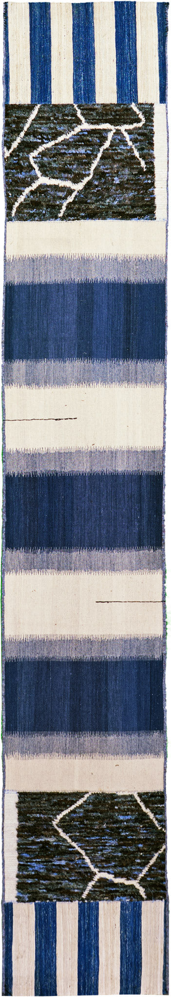 Persian Ghashghaei Kilim Runner - flat-weave kilim - one-of-a-kind handmade area rug