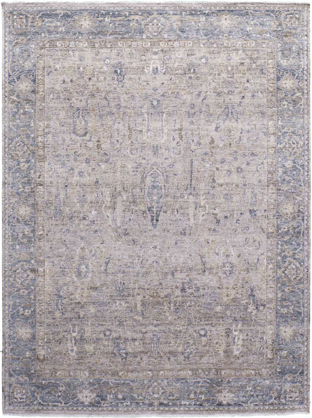 Aftab, Seaside Standing - one-of-a-kind handmade area rug