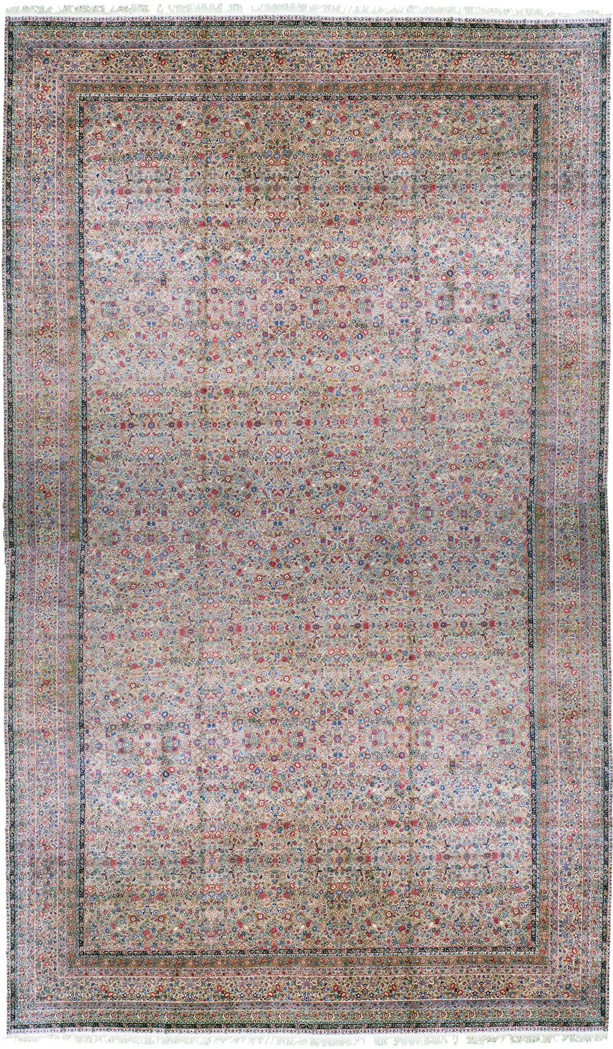 Antique Persian Kerman - one-of-a-kind handmade area rug [#2]