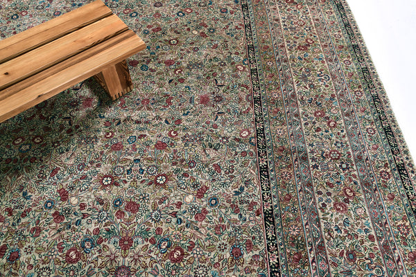 Antique Persian Kerman - full length showing color variation [#2]
