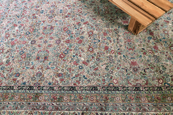 Antique Persian Kerman - styled in room setting [#2]