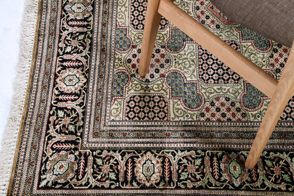 Persian Silk Qum - pure silk - full length showing color variation [#2]