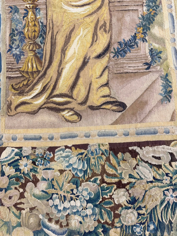 17th Century Brussels Tapestry - 17th-century, hand-woven tapestry, Brussels hand-woven - styled in room setting [#2]