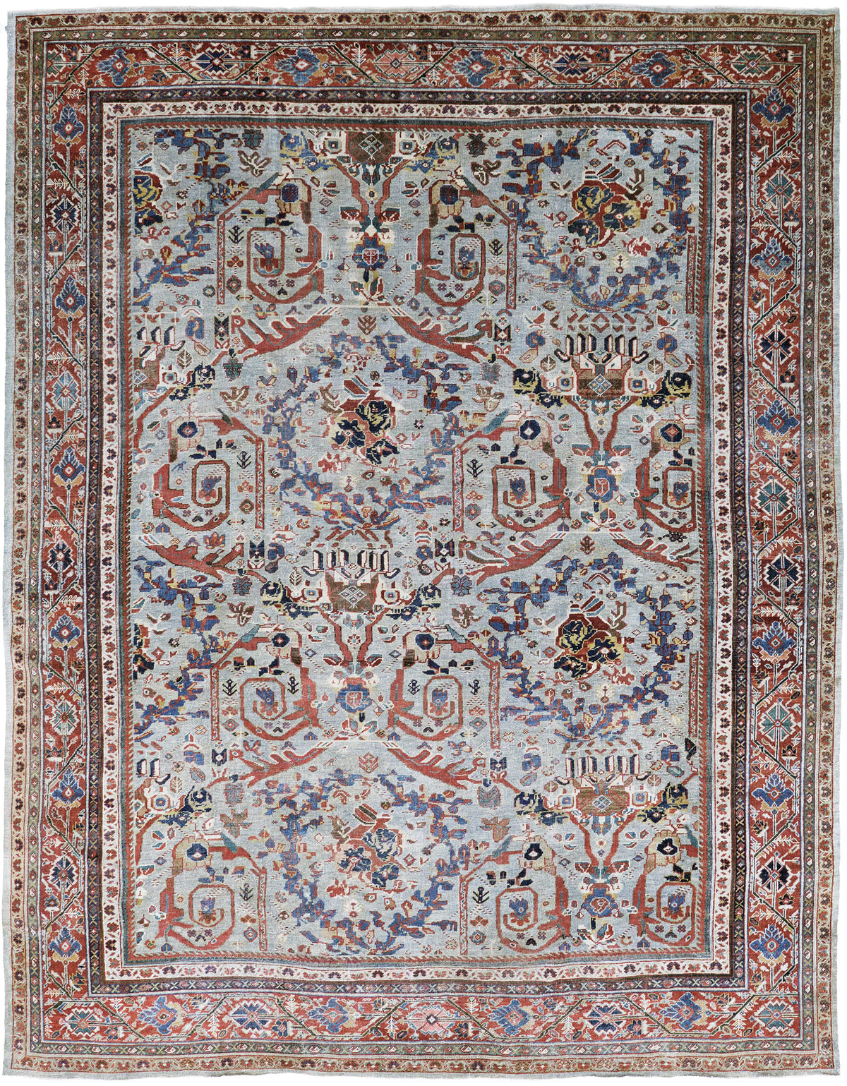 Antique Persian Sultanabad - one-of-a-kind handmade area rug [#5]