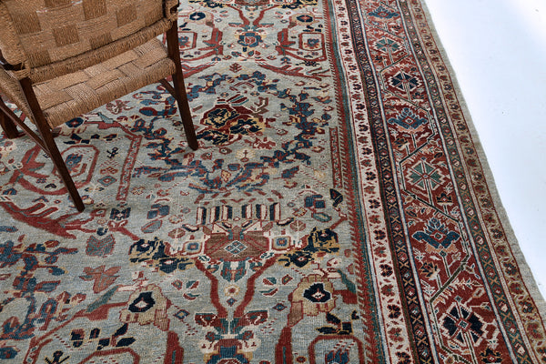 Antique Persian Sultanabad - styled in room setting [#5]