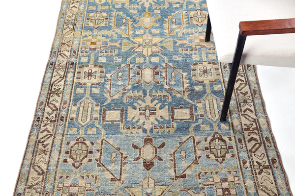 Antique Persian Malaye Runner - narrow runner - detailed border and fringe