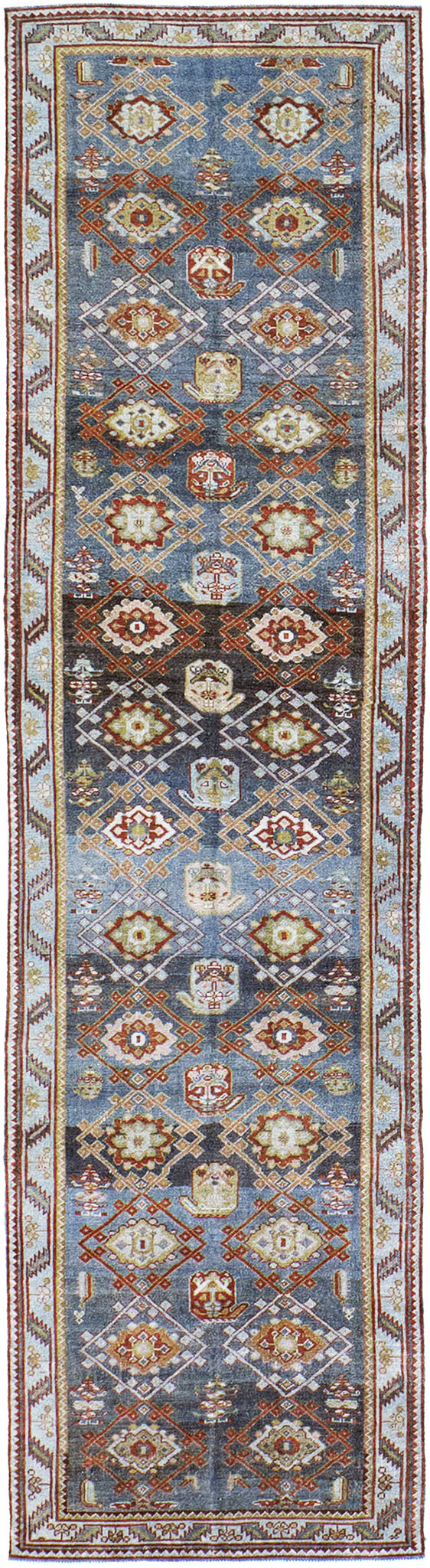 Antique Persian Malayer Runner - narrow runner - one-of-a-kind handmade area rug [#2]