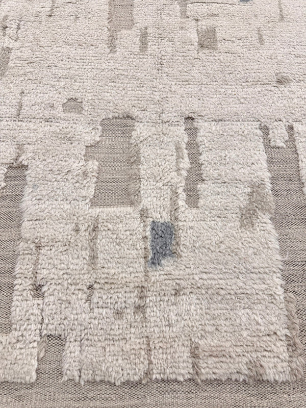 Ayrad, Atlas Collection, Natural Gray - close-up of weave texture and pile