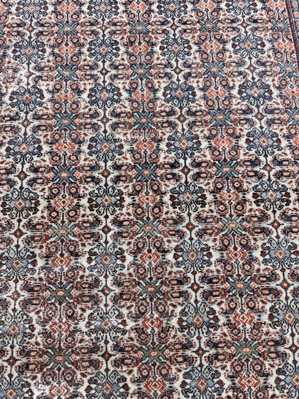 Antique Persian Malayer - close-up of weave texture and pile [#1]