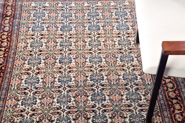 Antique Persian Malayer - overhead flat lay view [#2]