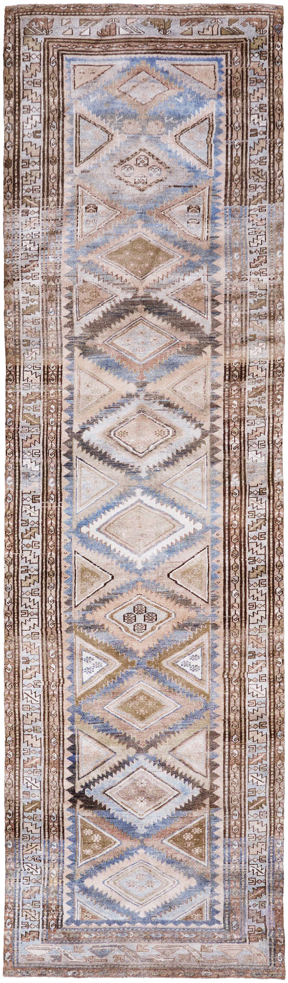 Antique Persian Malayer Runner - narrow runner - one-of-a-kind handmade area rug [#3]