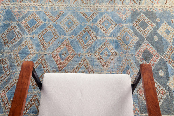 Antique Persian Kurdish - detailed border and fringe [#1]
