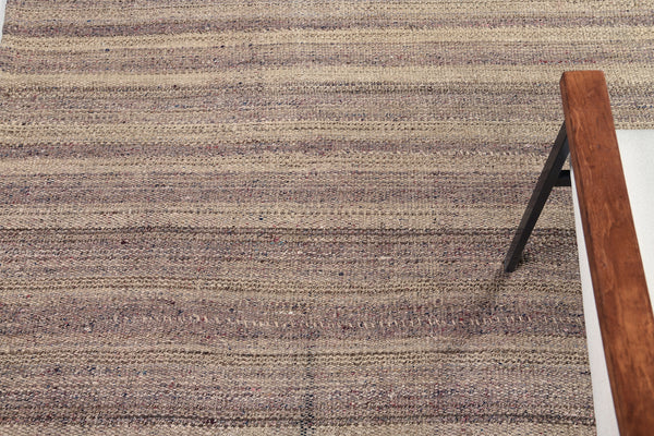 Vintage Persian Jejim Kilim Flat Weave Rug - flat-weave kilim - close-up of weave texture and pile [#2]