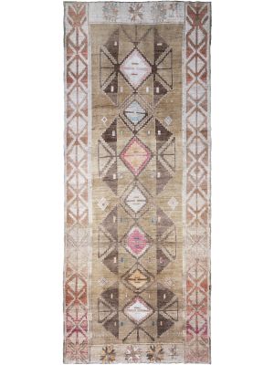 Vintage Turkish Kars Gallery Size Runner