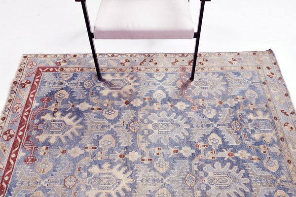 Antique Persian Malayer - close-up of weave texture and pile [#4]