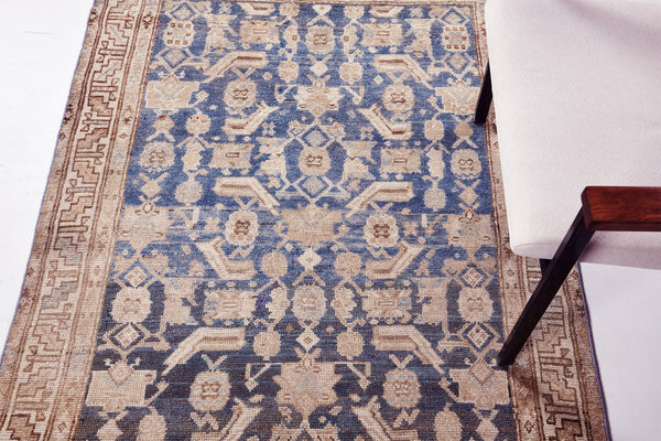 Antique Persian Malayer - overhead flat lay view [#5]