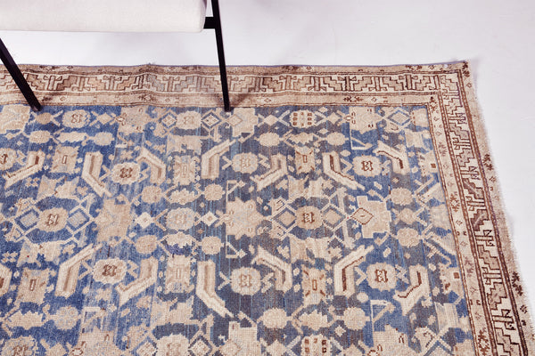 Antique Persian Malayer - close-up of weave texture and pile [#5]