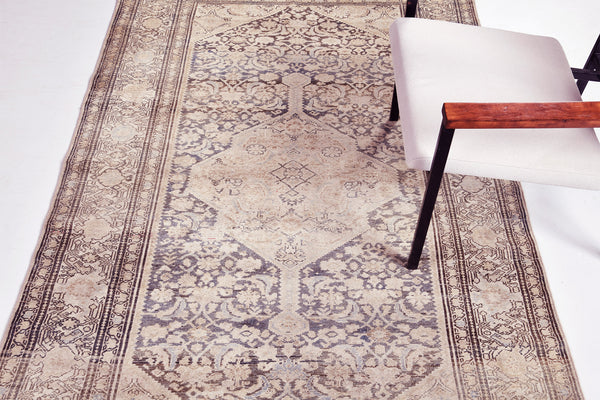 Antique Persian Malayer - close-up of weave texture and pile [#6]