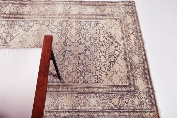 Antique Persian Malayer - overhead flat lay view [#6]