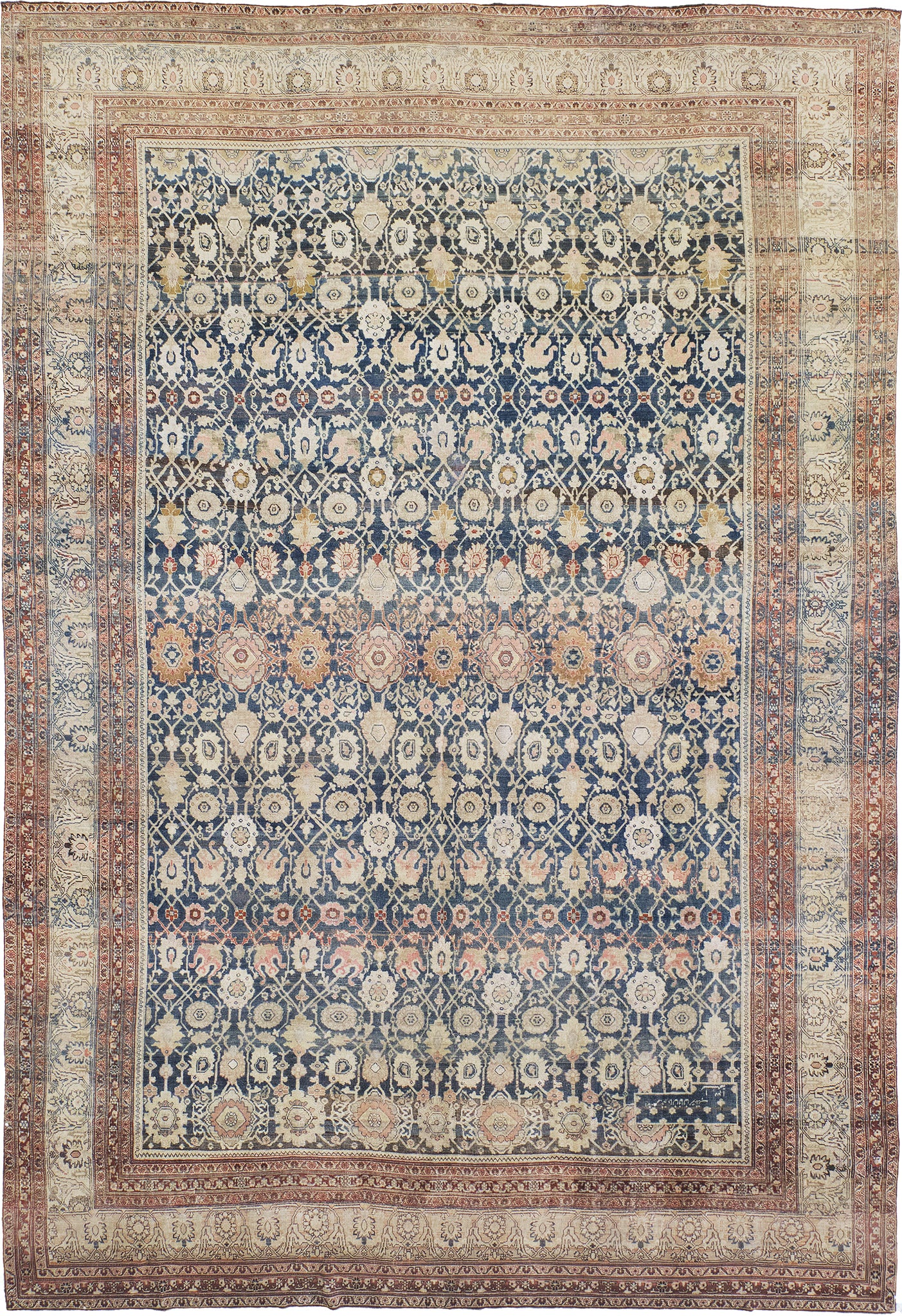 Antique Persian Bidjar - one-of-a-kind handmade area rug [#3]