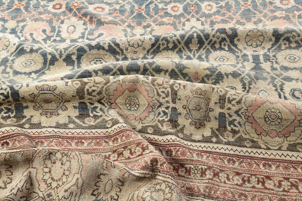 Antique Persian Bidjar - reverse side showing construction [#3]