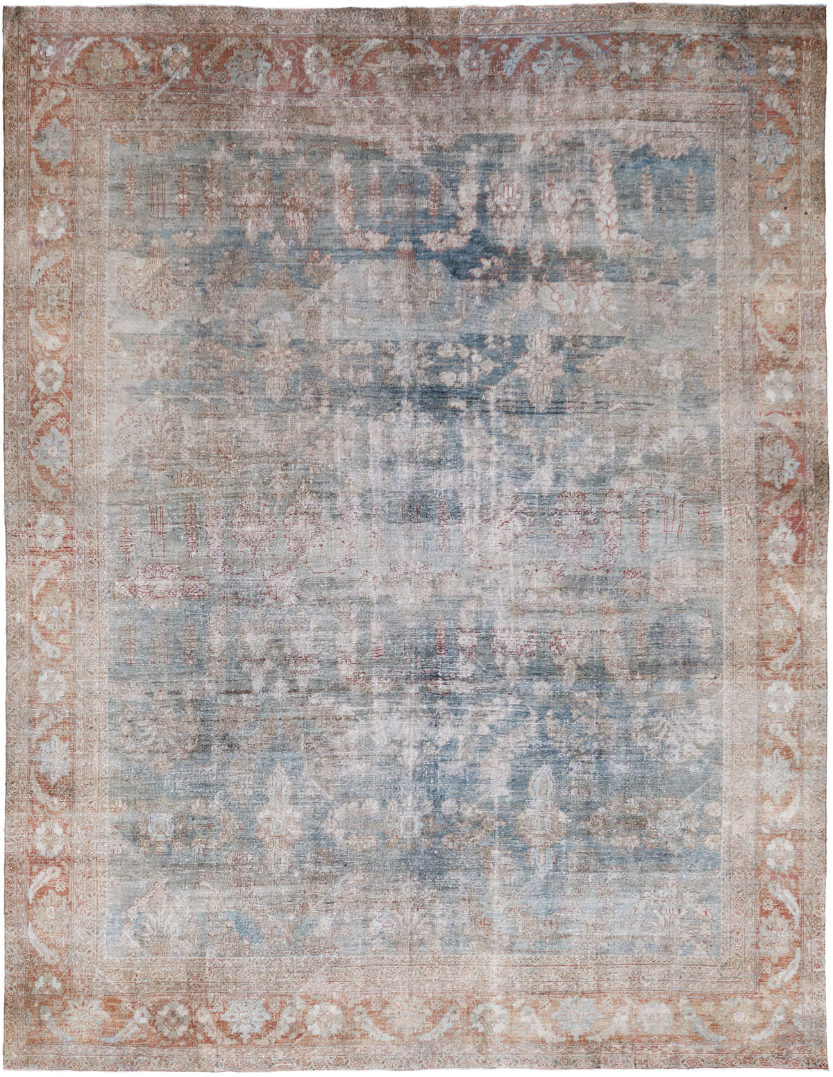 Antique Persian Mahal - one-of-a-kind handmade area rug [#6]