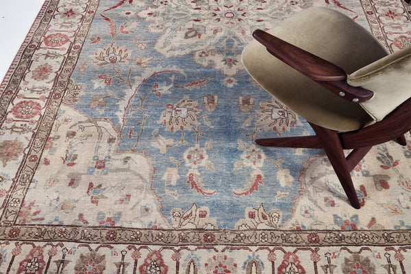 Antique Persian Tabriz - styled in room setting [#4]