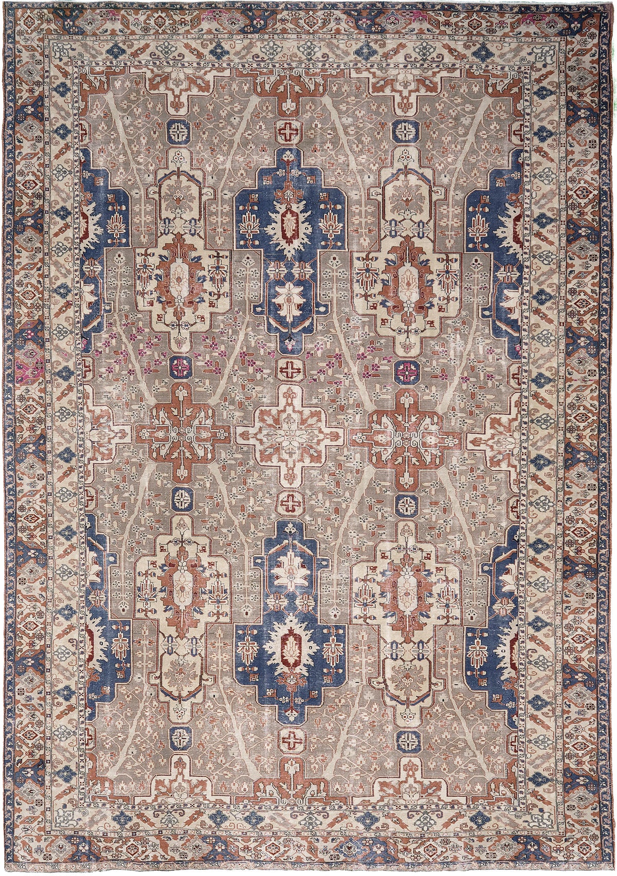 Antique Turkish Hereke - hand-knotted in Turkey - one-of-a-kind handmade area rug [#2]