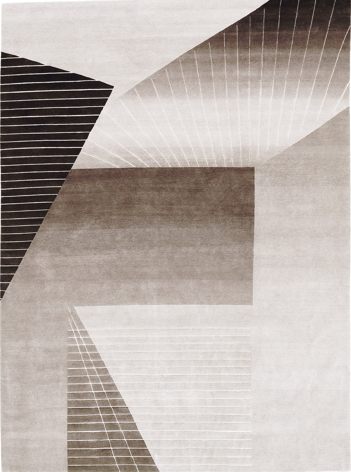 Still by Erica Islas, Umber - one-of-a-kind handmade area rug
